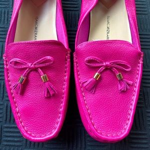 Pink Leather Loafers